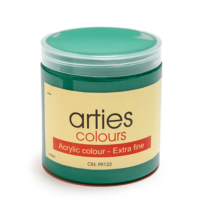 Akrylová farba Arties Colours 250 ml - Phthalocyanine zelená