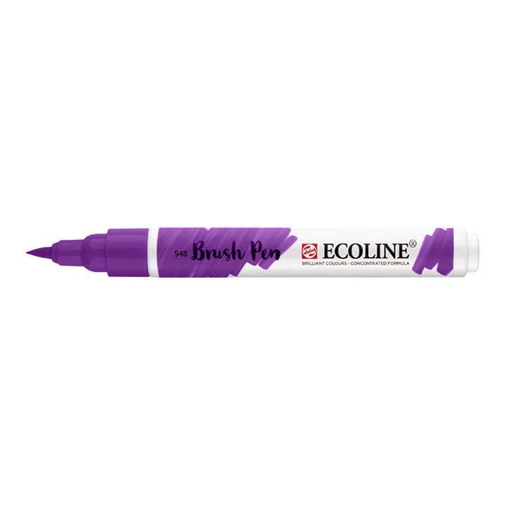 Akvarelové pero Ecoline brush pen / modrá fialová 548