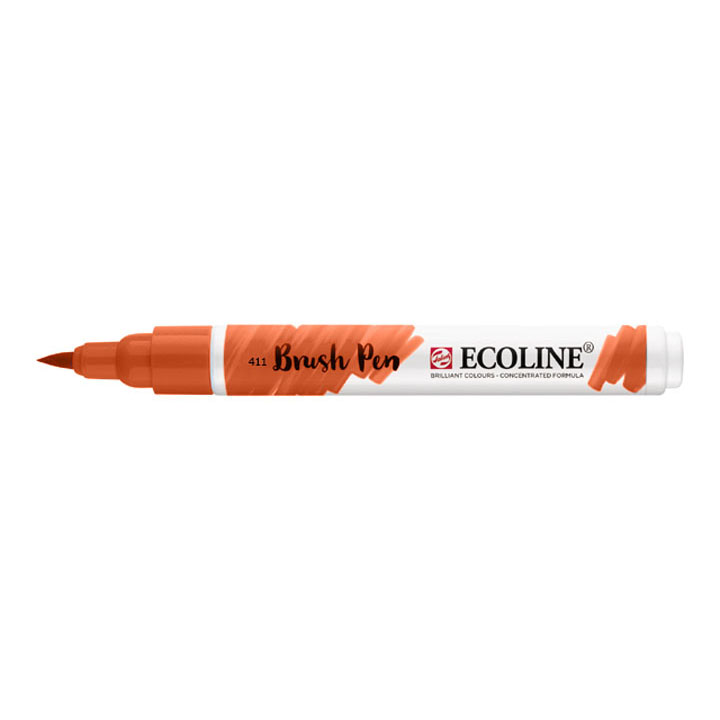 Akvarelové pero Ecoline brush pen / sienna pálená 411