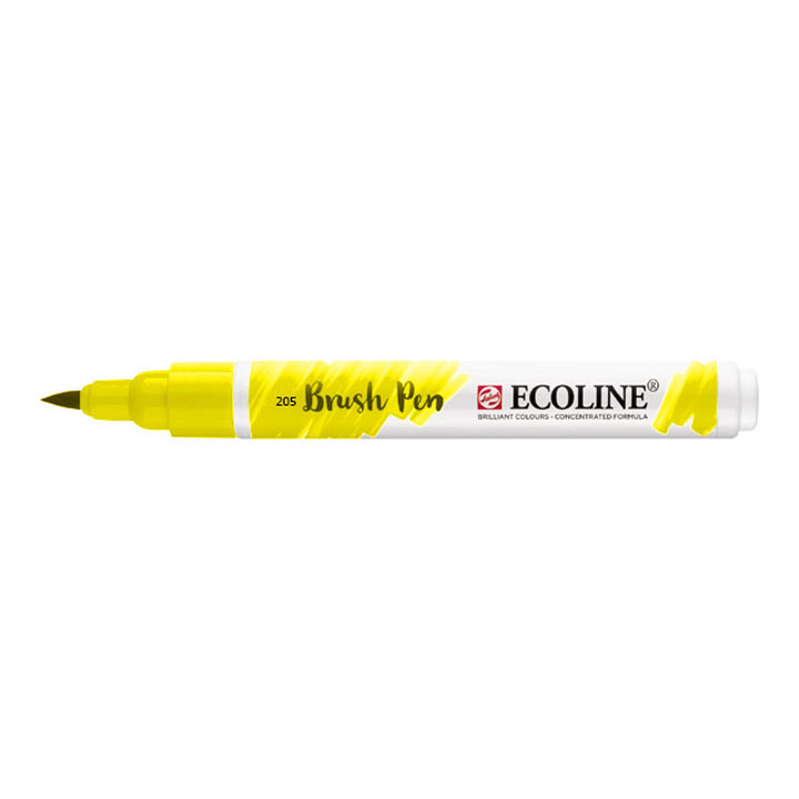 Akvarelové pero Ecoline brush pen / cintrónová žltá 205