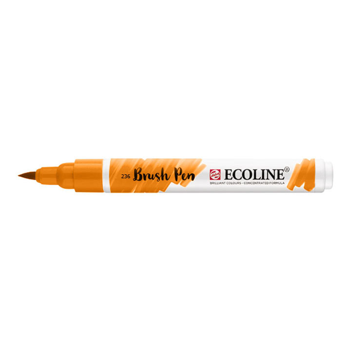 Akvarelové pero Ecoline brush pen / svetlá oranžová 236