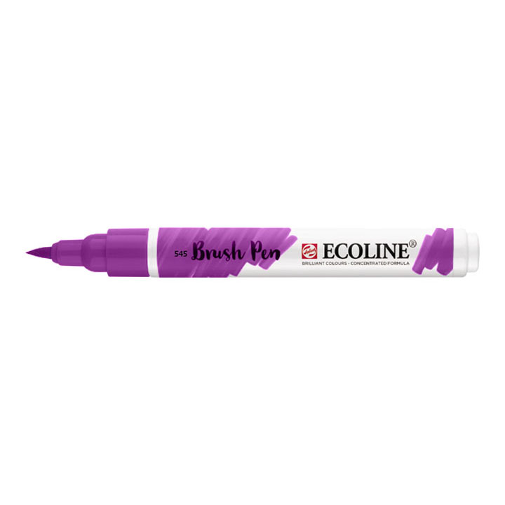 Akvarelové pero Ecoline brush pen / červená fialová 545
