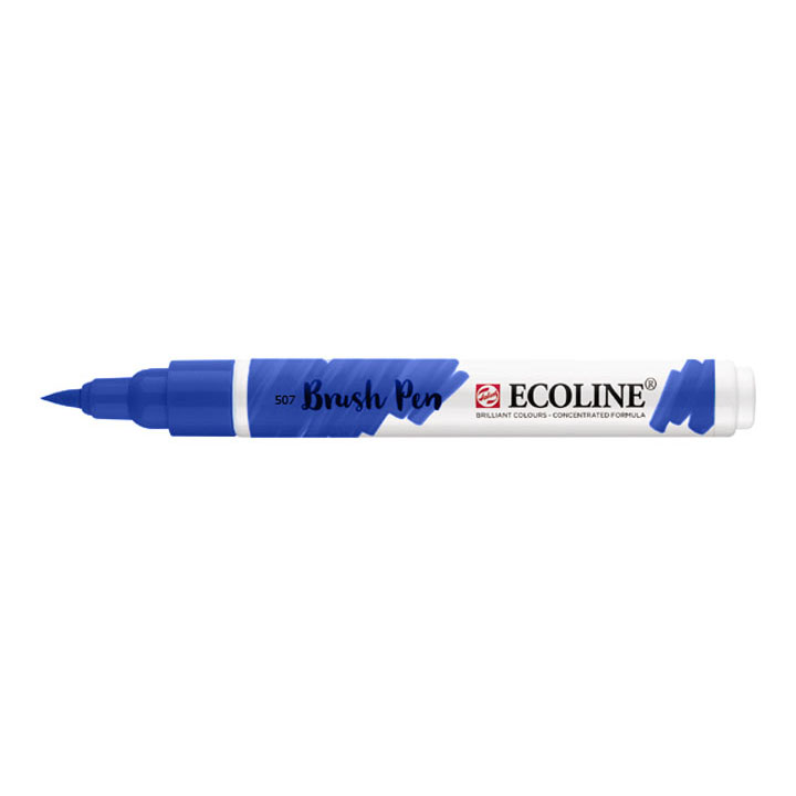Akvarelové pero Ecoline brush pen / Ultramarine fialová 507