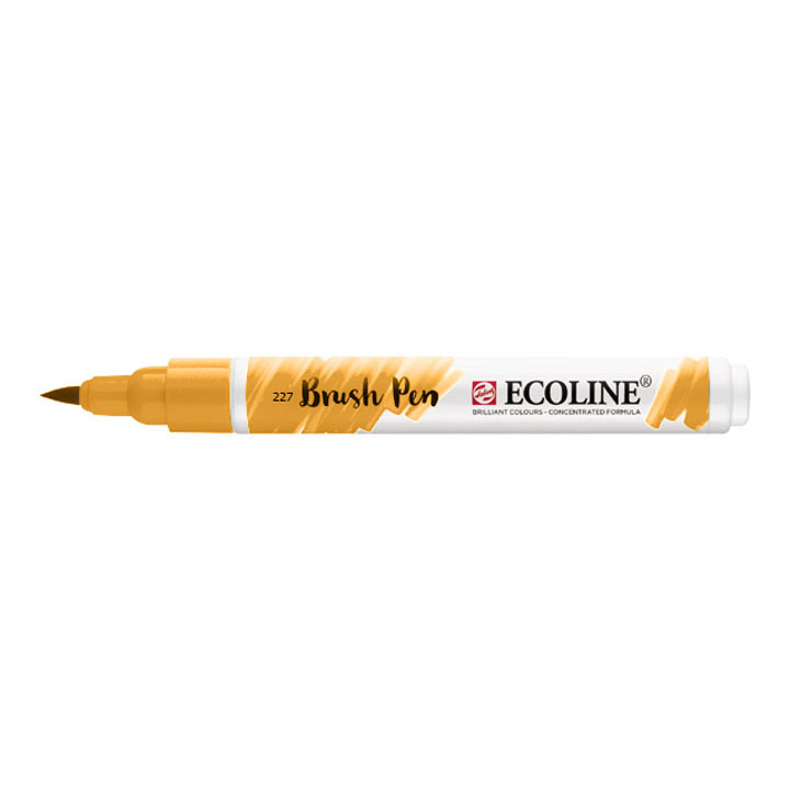 Akvarelové pero Ecoline brush pen / žltá okrová 227