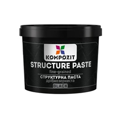 Čierna jemnozrná štruktúrovacia pasta od Kompozit | rôzne objemy
