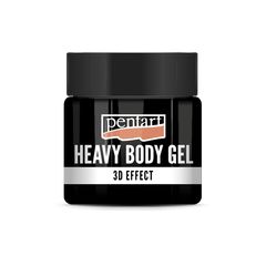 Čierny lesklý heavy body gel Pentart | rôzne objemy