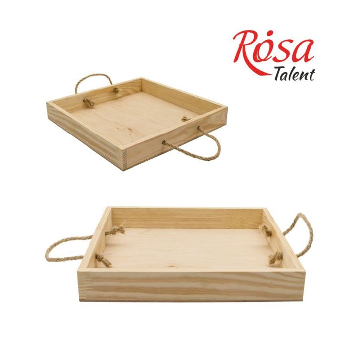 Drevený podnos ROSA TALENT 30х30х4 cm