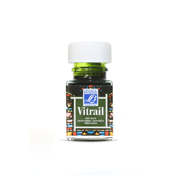 Farba na sklo VITRAIL 50ml - olivová zelená