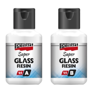 Číra živica Super Glass Pentart 1:1 - 2 x 40 ml