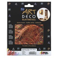 KREUL červeno-zlatá dekoračná fólia Kvety 140 x 140 mm 6 ks