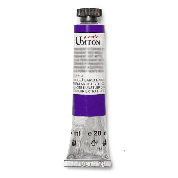 Olejová farba Umton -Ultramarine červená 20 ml