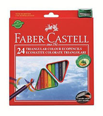 Pastelky ECO Triangular standard set 24 farebné