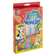 Pieskové obrázky Farma | 4 listy a 12 x farebný piesok