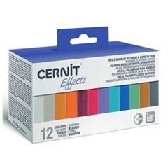 Polymérová hmota CERNIT sada 12x25 g Effects