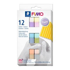 Polymérová hmota sada FIMO Soft Pastelové farby 12x25g