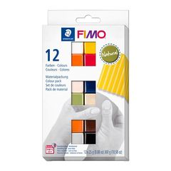 Polymérová hmota sada FIMO Soft Prírodné farby 12x25g