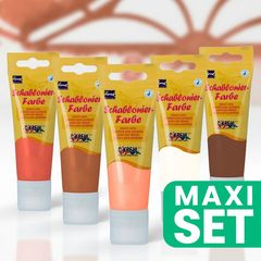 Sada 5 ks šablónových farieb KREUL - teplé odtiene