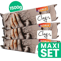 Sada modelovacích hmôt ARTMIE Clay with me 3x500g