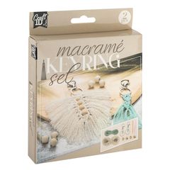 Sada na výrobu príveskov macramé Kľúčenky 2 ks