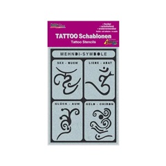 Samolepiaca tetovacia šablóna Mehndi-Symbols