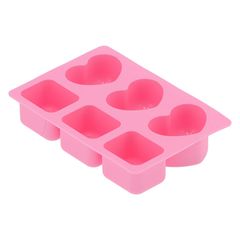 Silikónová nádoba na odlievanie - štvorce a srdcia