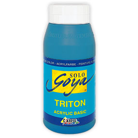 Akrylová farba Solo Goya TRITON 750 ml - tyrkysová modrá 