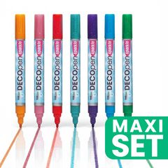 Výhodná sada trblietavých popisovačov - 7 odtieňov