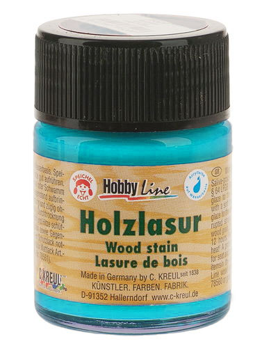 Farby na drevo Hobby Line Wood Stain 50 ml - tyrkysová